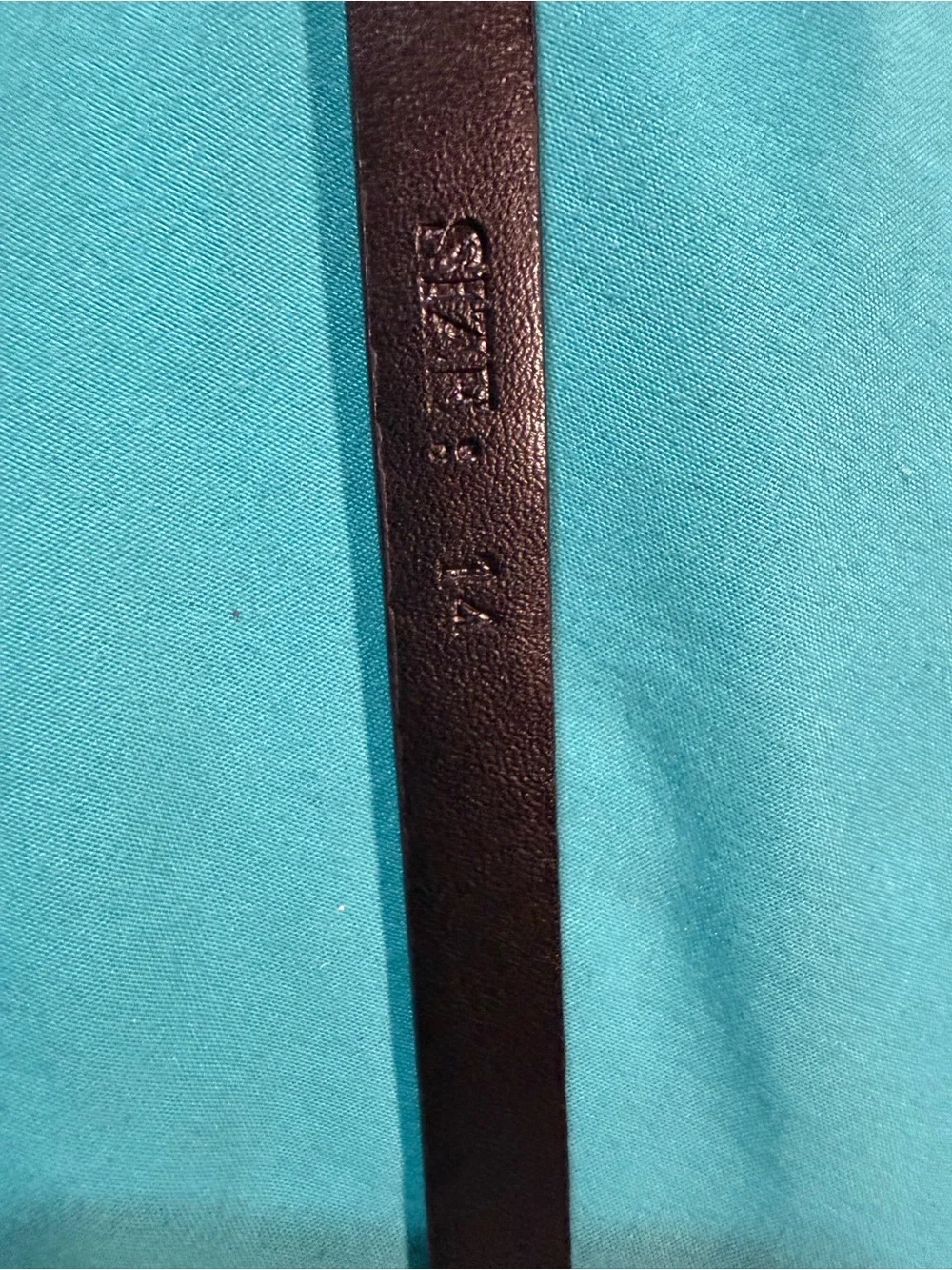 Women Textured Metallic Black Leather Belt